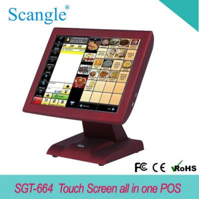 15′′ LCD TFT Touch Screen POS Terminal with Good Quality and Cheap Price