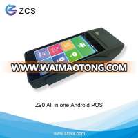 Z90 All in one Manufacture handheld pos with printer NFC Android POS